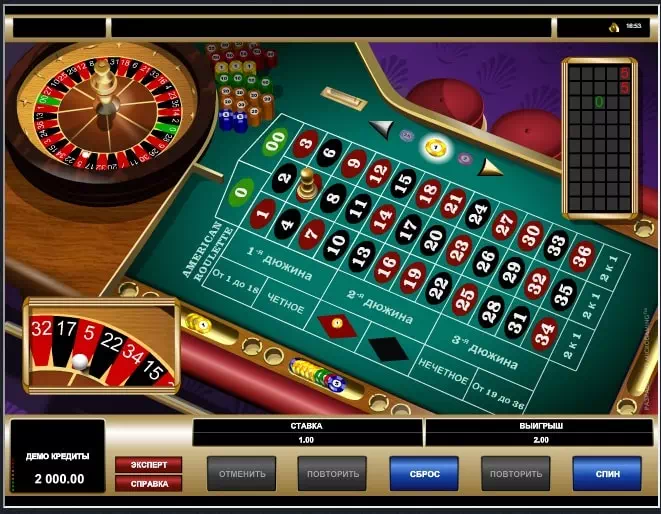 Рулетка американская казино Адмирал