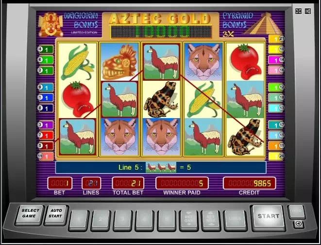 Игровой автомат Золото Ацтеков
